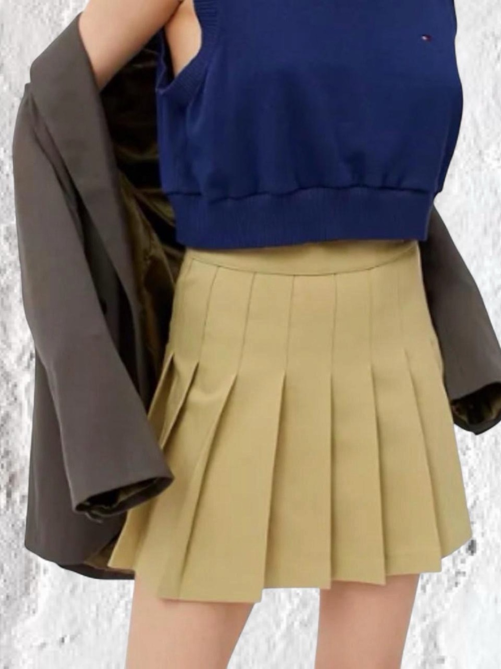 Motel Rocks Casta Green Pleated Tennis Mini Skirt Medium